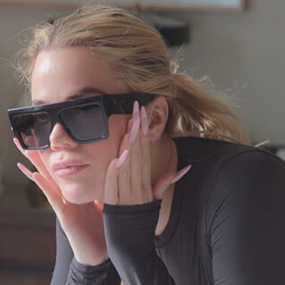 CELINE Burgundy Square Shield Sunglasses - Picture 1 of 16